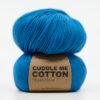 cuddle me cotton blue yarn