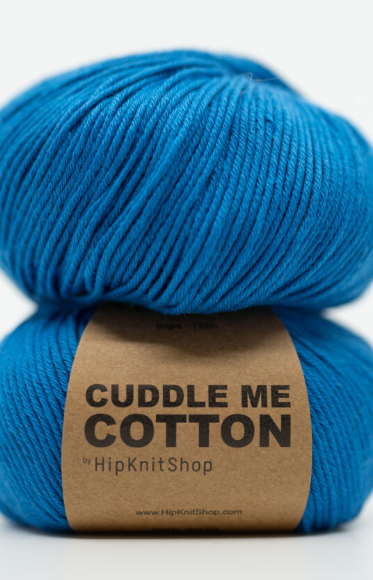 cuddle me cotton blue yarn