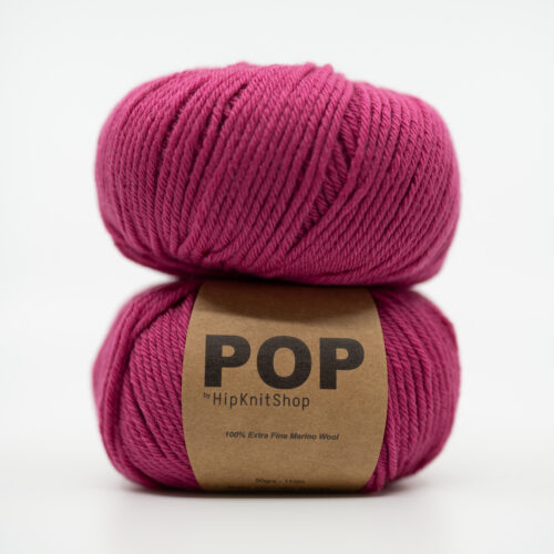 Raspberry pink yarn
