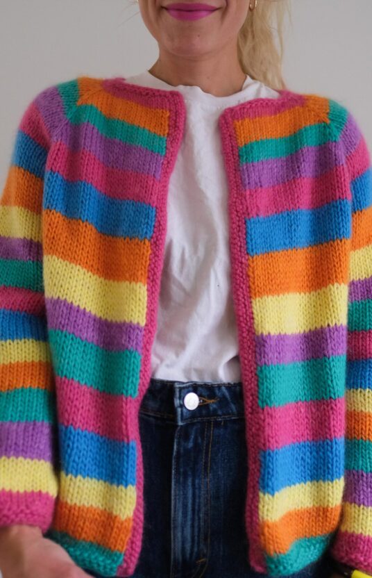 Stripejakke dame oppskrift