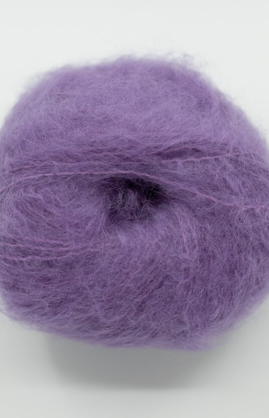 purple chunky mohair fluff