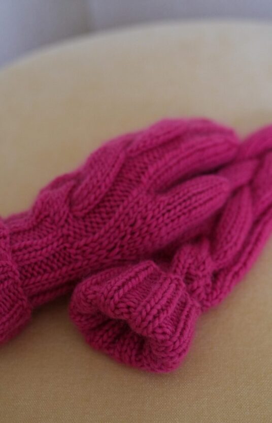 oppskrift småstrikk dame votter