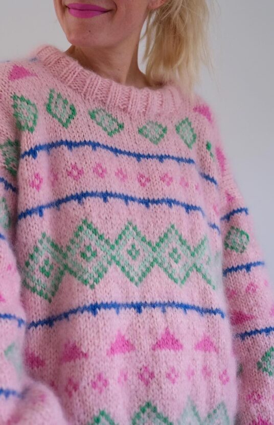 strikkegenser med farger