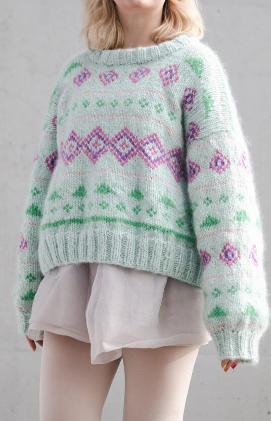 strikkegenser med farger