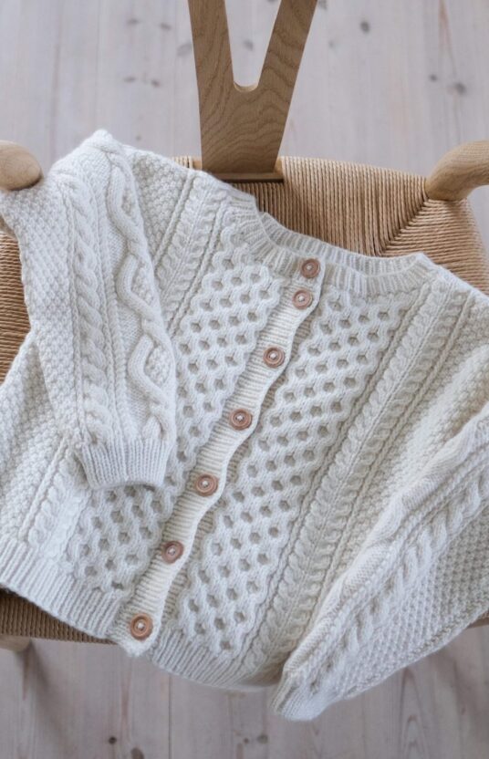 strikkejakke barn retro