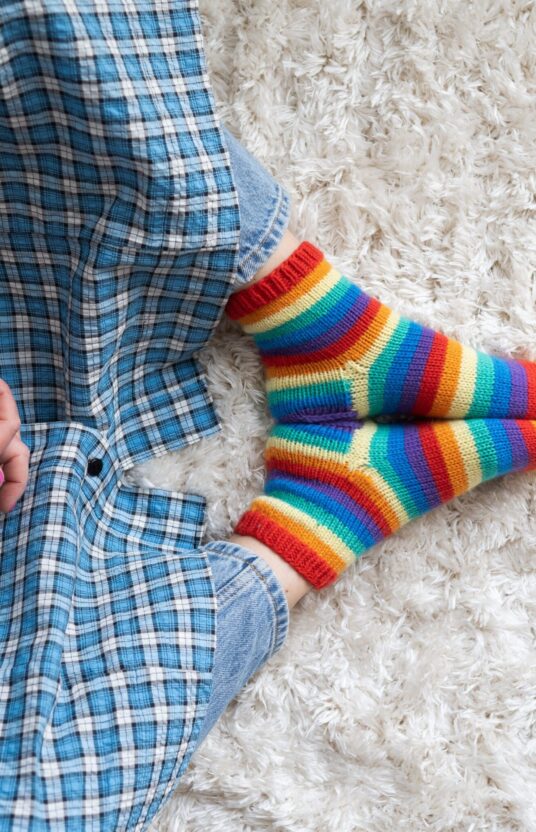 wool scoks knit pattern