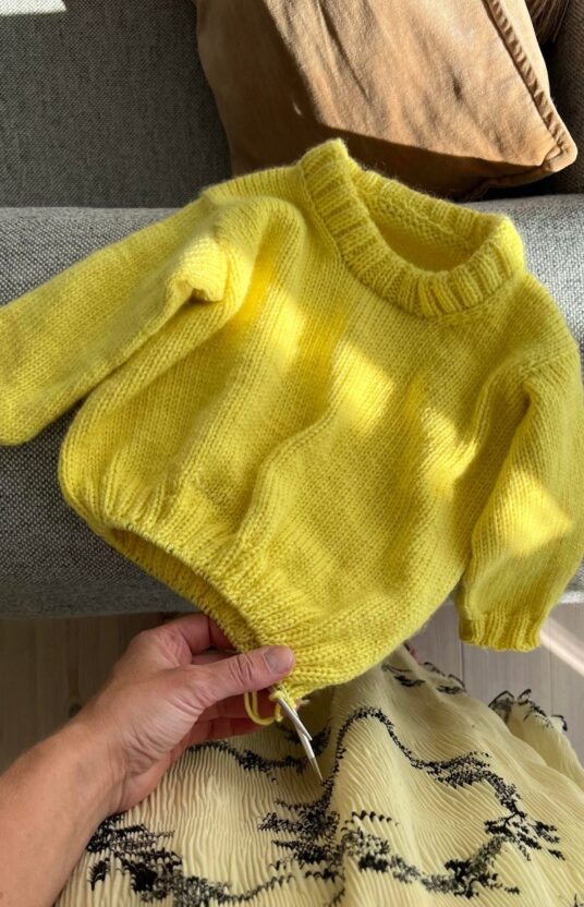 enkel genser barn oppskrift