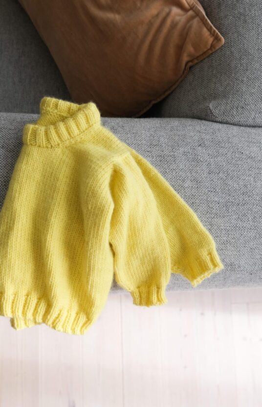 enkel genser barn oppskrift