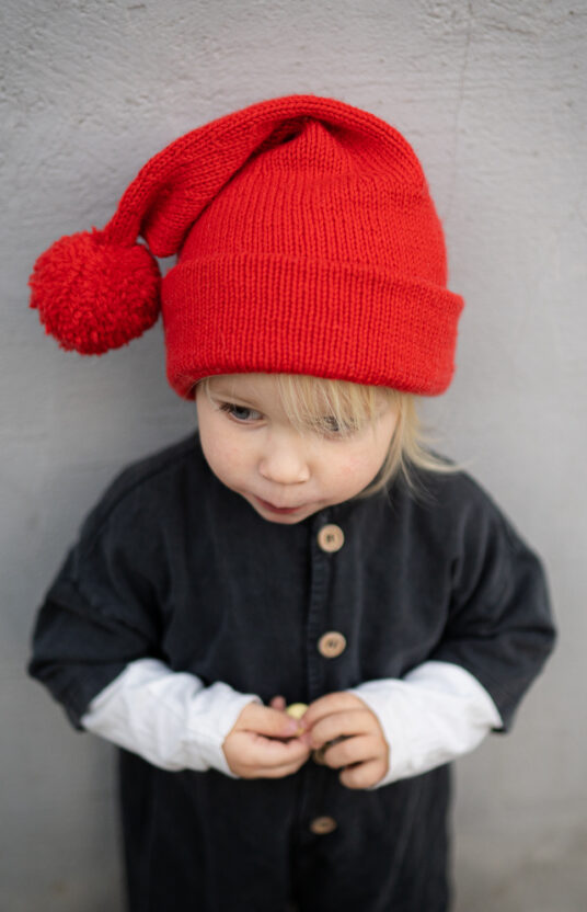 strikkeoppskrift nisselue barn