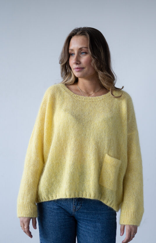 mohair genser dame strikkeoppskrift