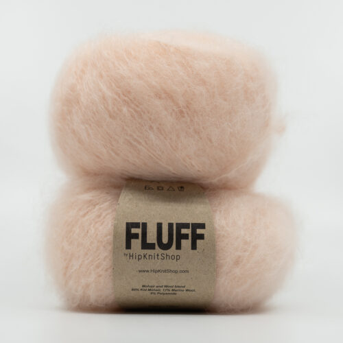 cream-colored mohair yarn