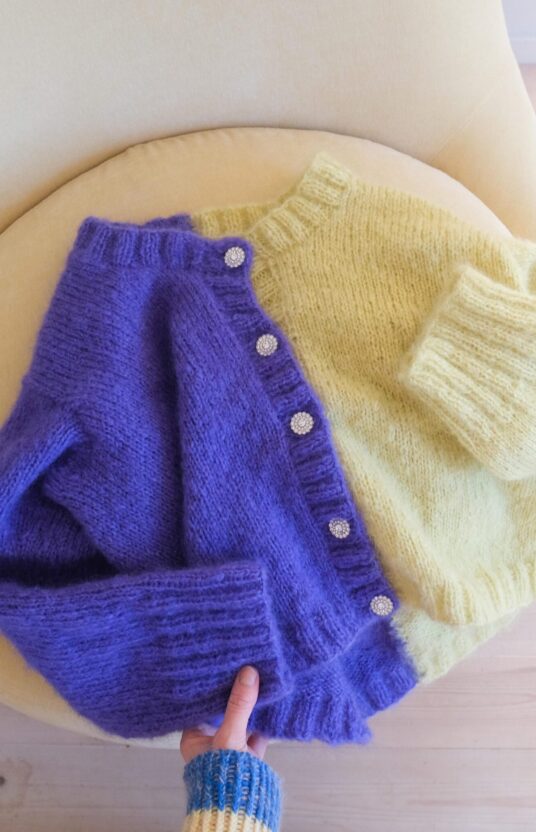 cardigan dame strikkeoppskrift