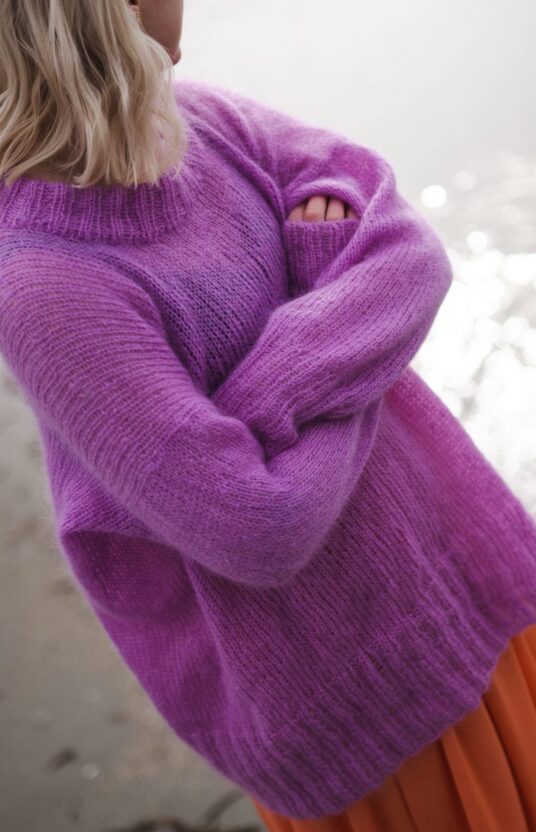 strikkegenser enkel dame