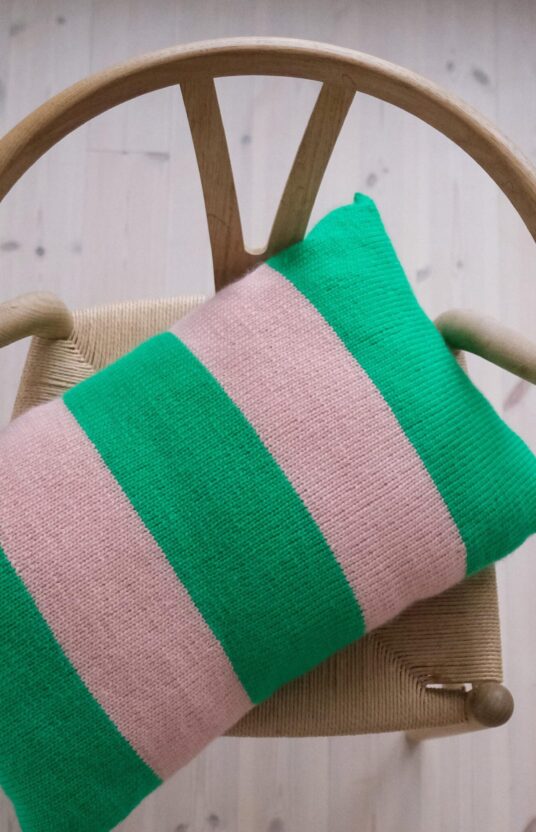 enkel pute strikkeoppskrift