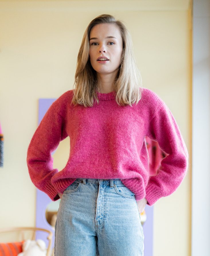 161967-Solskinnsgenser-voksen-kit-16 - HipKnitShop hverdagsgenser dame strikket ovenfra og ned