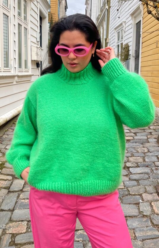 colorful knitwear pattern sweater
