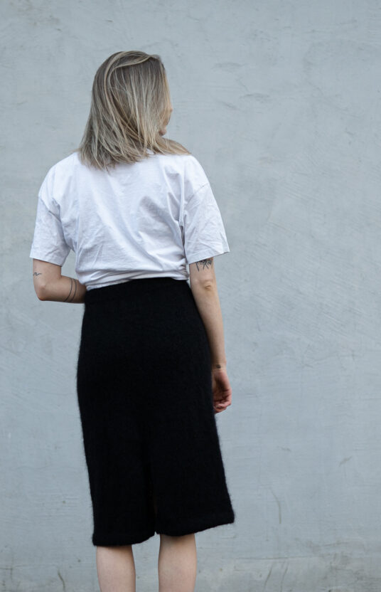 strikkeoppskrift skjørt dame