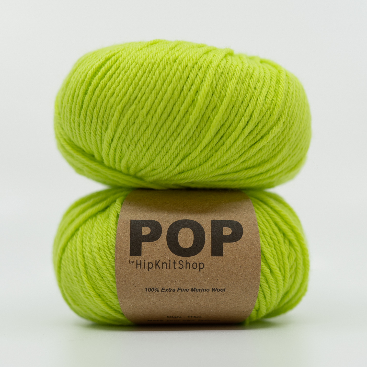 171848-Kiwi-green - HipKnitShop neongreen merino yarn
