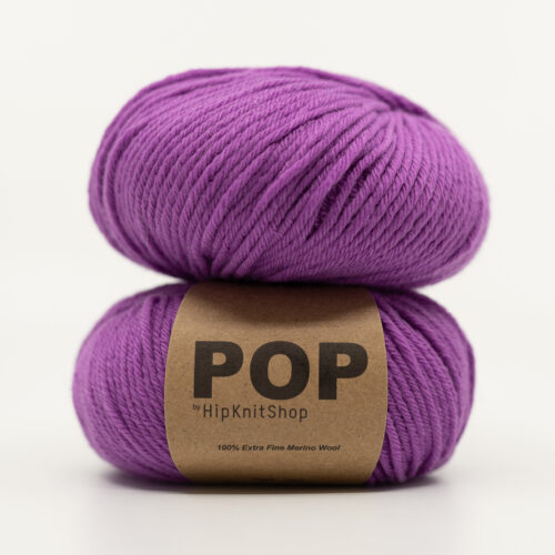 purple merino wool pop
