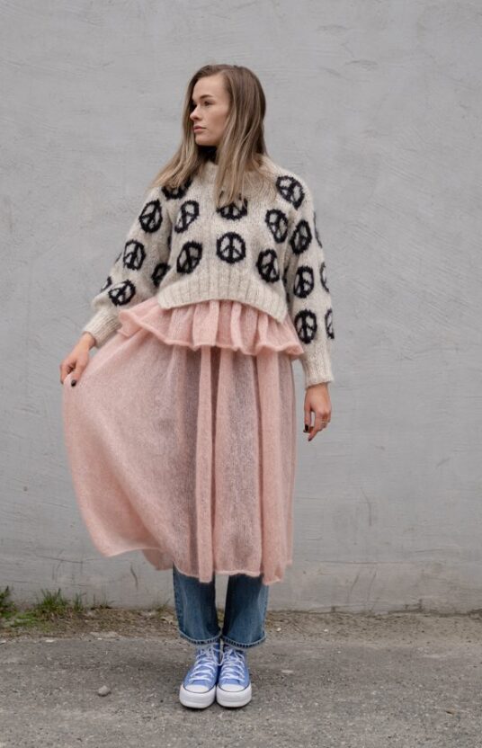 moderne strikkegensere oppskrift