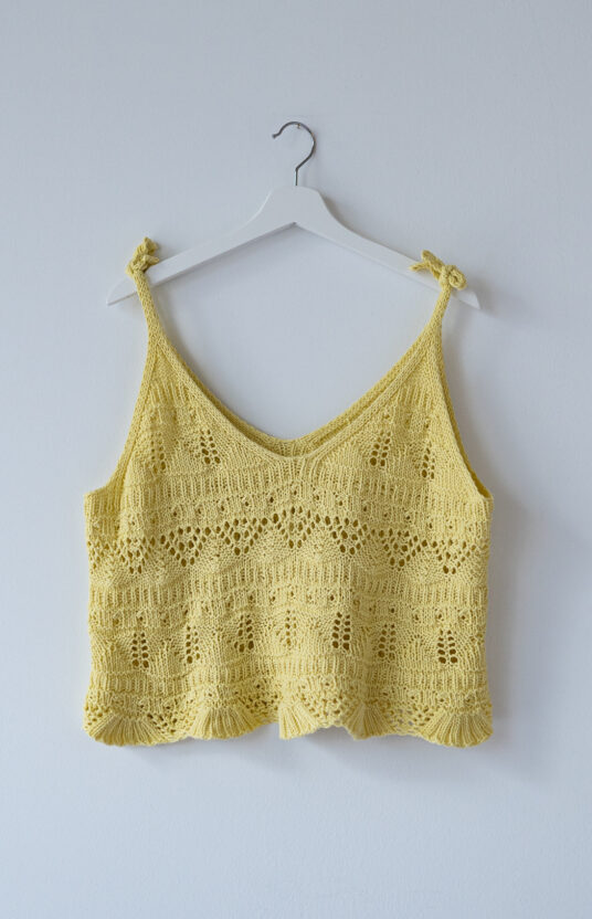 bomullsstrikk oppskrifter dame