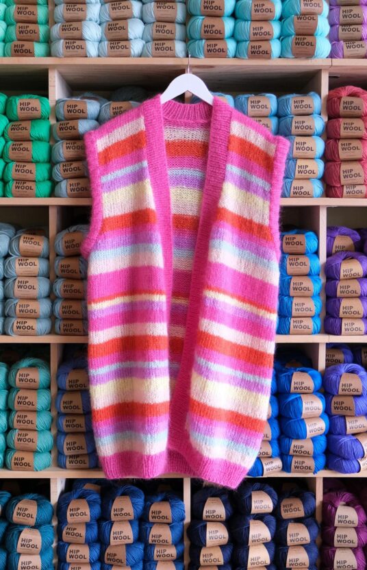 strikkevest dame oppskrift