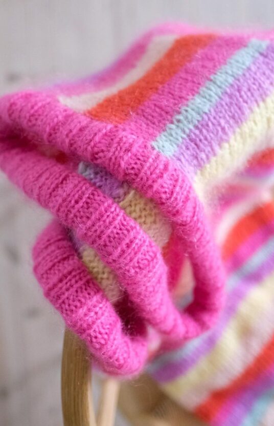 lang vest strikkeoppskrift