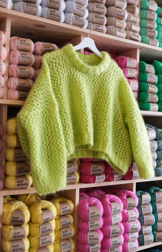 hullmønster strikkeoppskrift dame ungdom