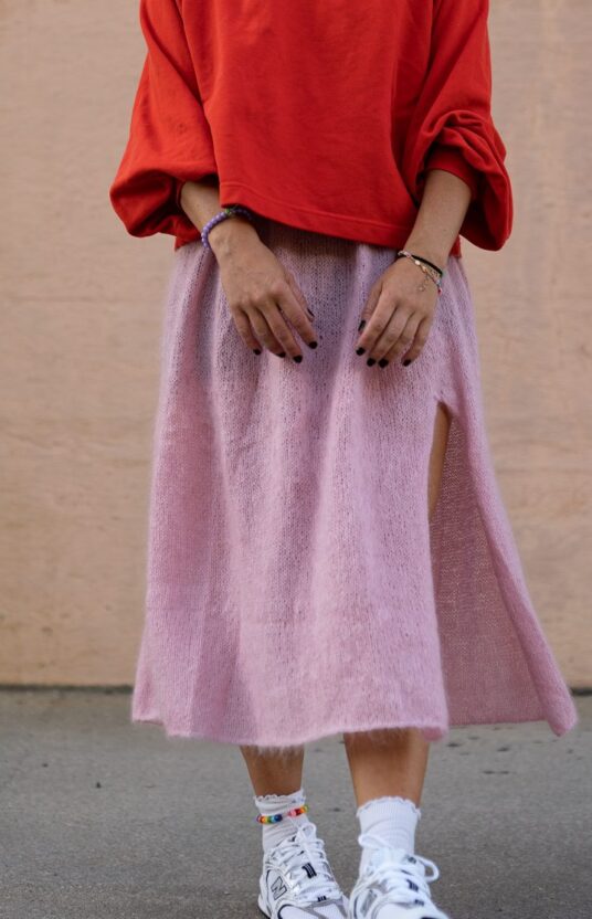 strikkeoppskrift tyllskjørt dame