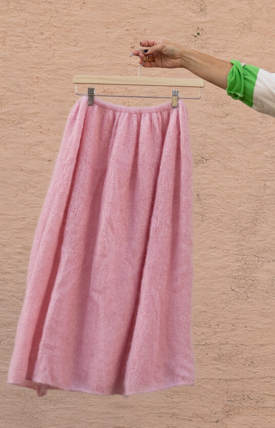 strikkeoppskrift skjørt dame