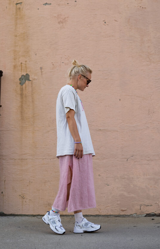 strikket skjørt oppskrift