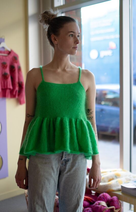 sommerstrikk dame tskjorte topp