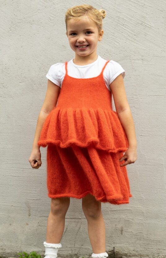 knitting pattern dress children tulle