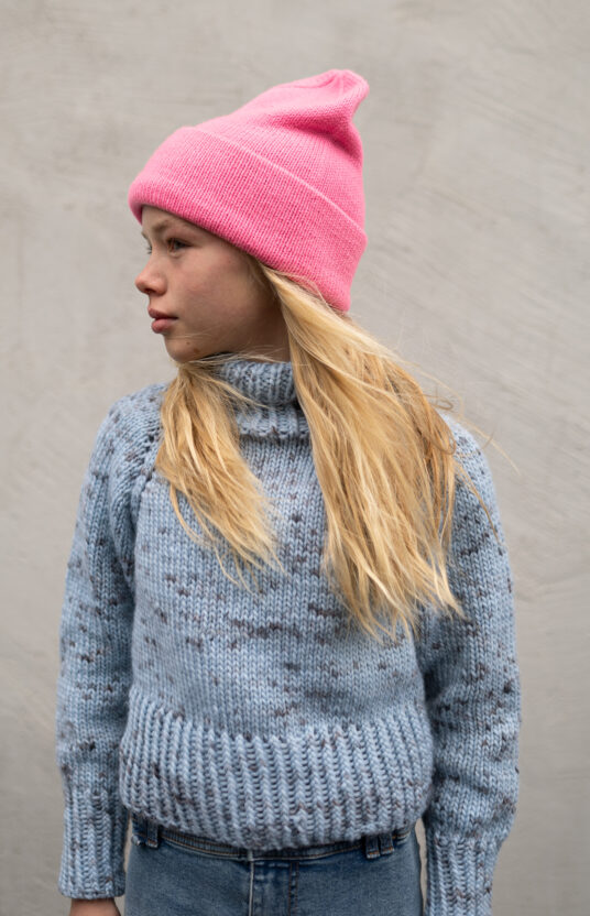 strikkeoppskrift raglangenser barn