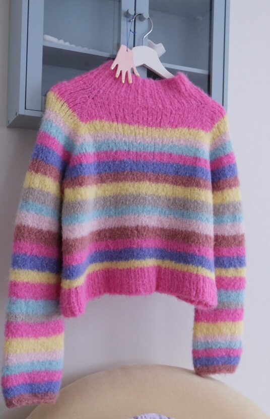 raglangenser genser dame oppskrift striper