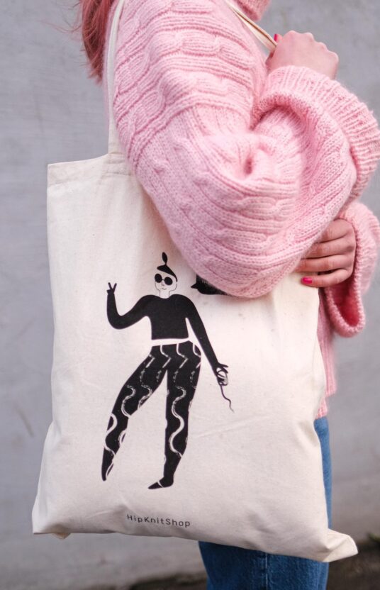 shopping veske bomull