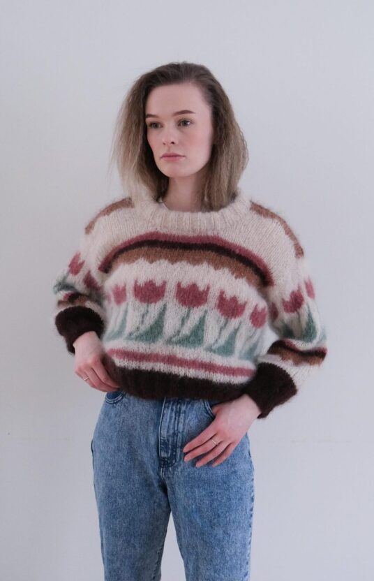 Tulipan genser earth garnpakke