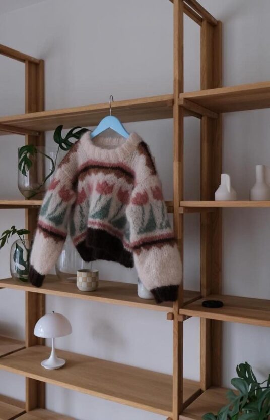 80talls genser strikkeoppskrift