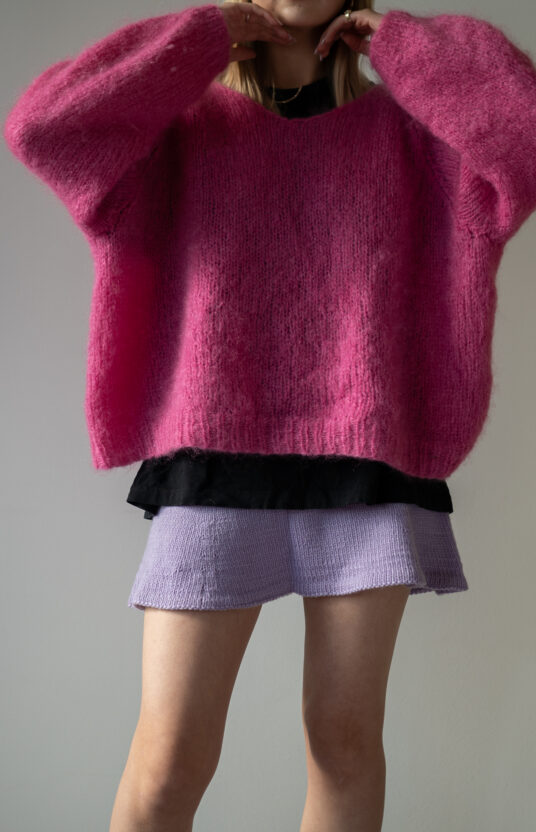 strikket skjørt mønster dame