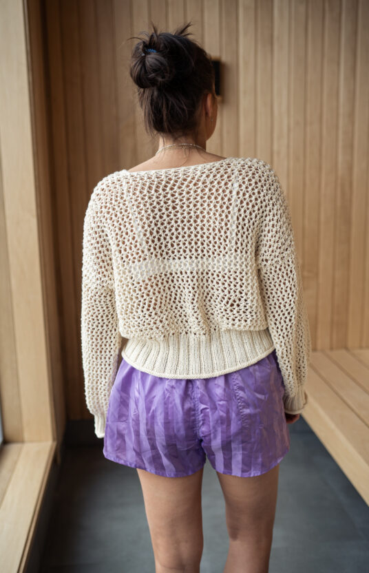 strikkeoppskrift lett sommergenser bomull