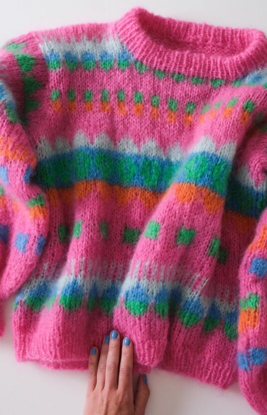 Funkytown genser rosa garnpakke