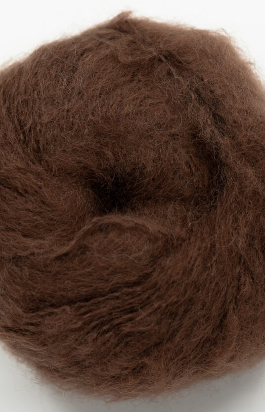 fluff mohair brun nettbutikk