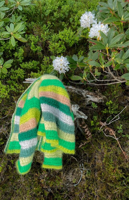 sommerjakke strikkeoppskrift