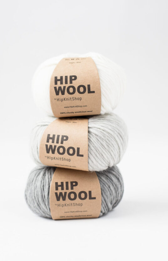 white grey melange yarn