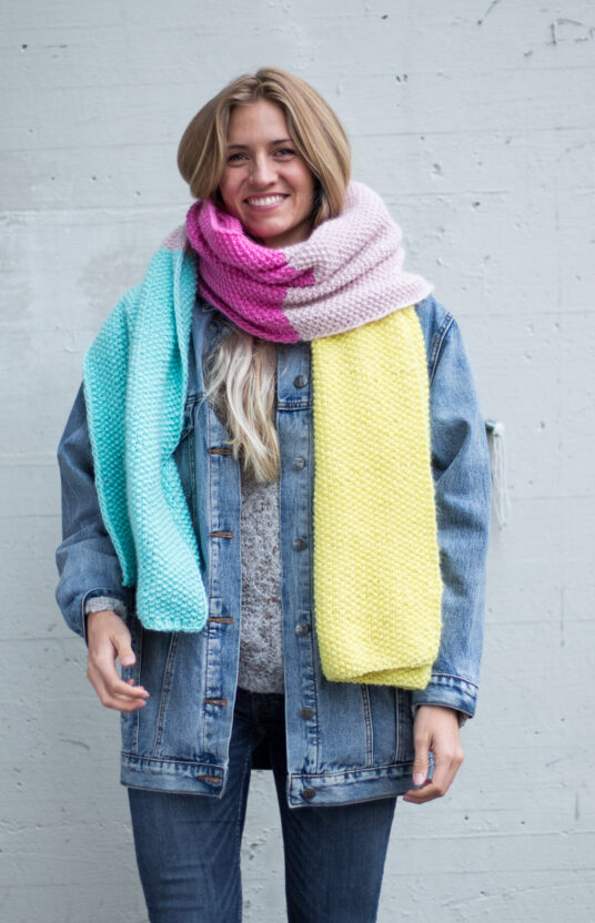 strikkeoppskrift skjerf nybegynnere