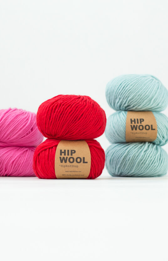 very verry red wool yarn