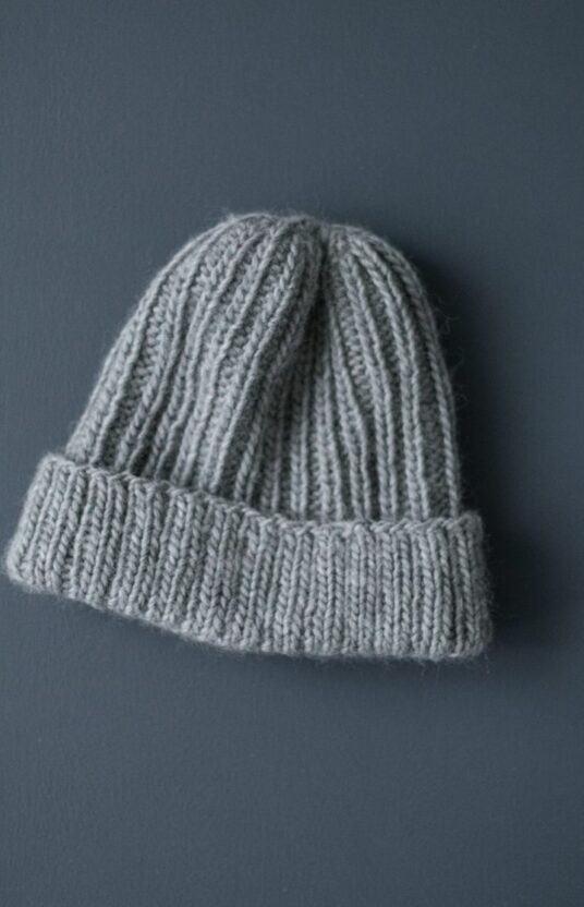 strikkeoppskrift enkel lue i ribb