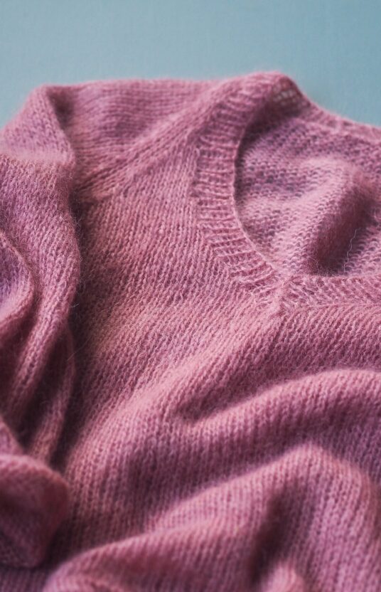 v neck sweater knitting pattern