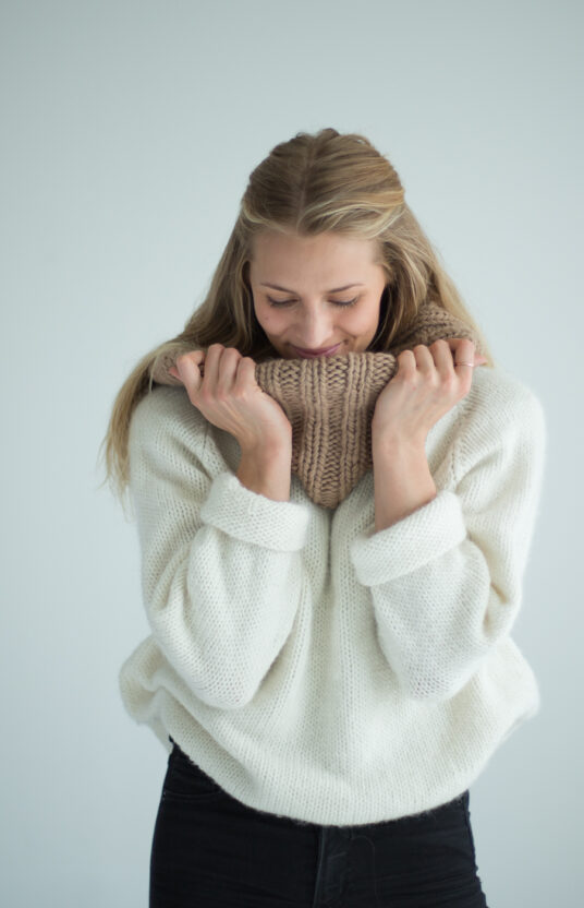 knitted circle scarf knitting pattern