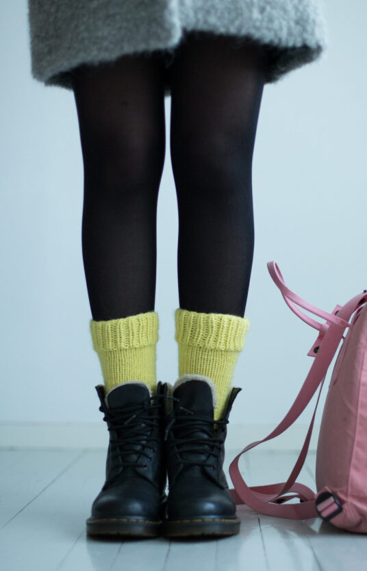 You Rock woolsock knitting pattern - HipKnitShop strikkemønster strikkeoppskrift ullsokker